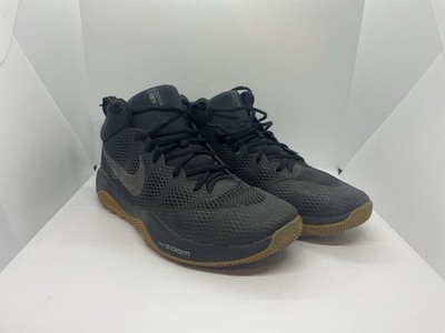 Nike Zoom Rev Black Gum Basketball Athletic Shoes Rare Color Scheme 2016