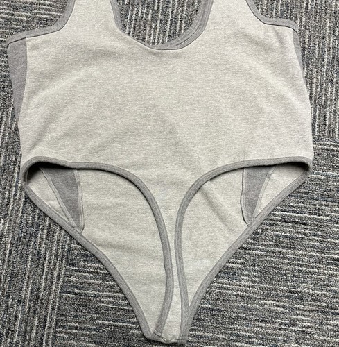 Skims NWT Womens Plus Size 4XL Gray Seamless Sculpt Thong Bodysuit - Picture 4 of 8