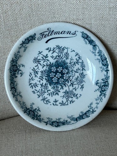 ANFANG 1900ER JAHRE FELTMAN'S RESTAURANT, CONEY ISLAND, WOOD & SONS PORZELLAN BROTTELLER