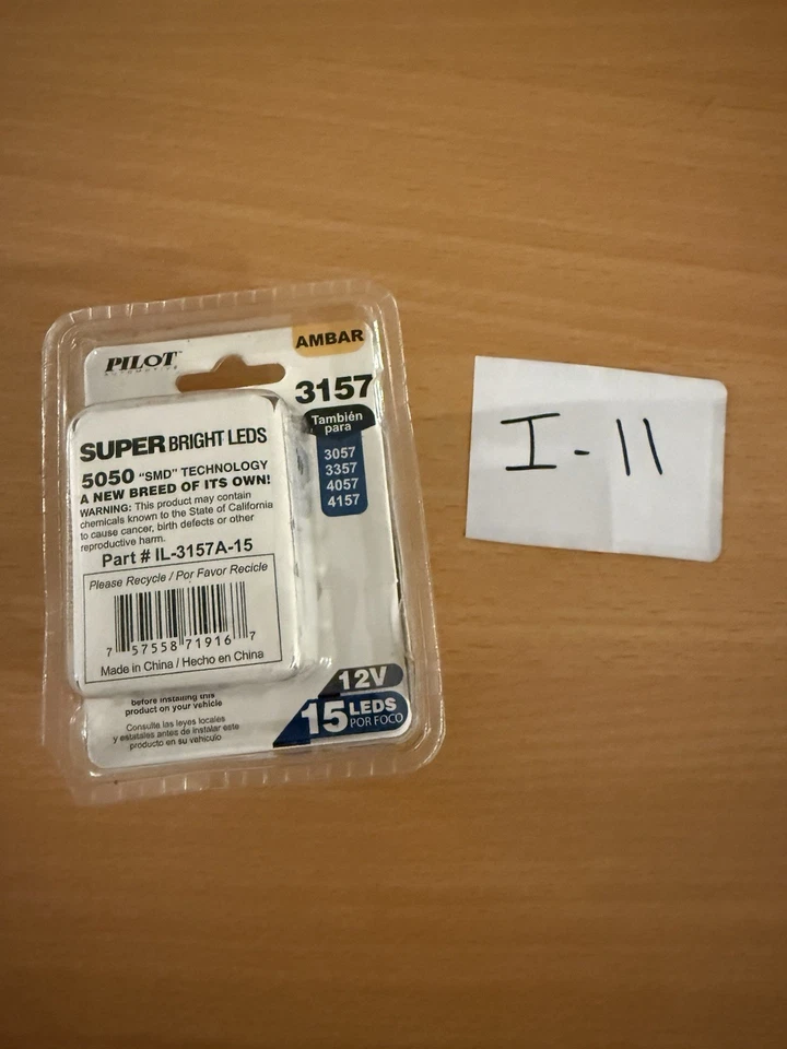 Paquete de 2 LED ámbar Pilot Automotive IL-3157A-15 3157 Foto 2 de 2