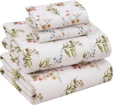 100 Cotton King Size Sheet Set, 4 Piece, Perfect Floral Sheets