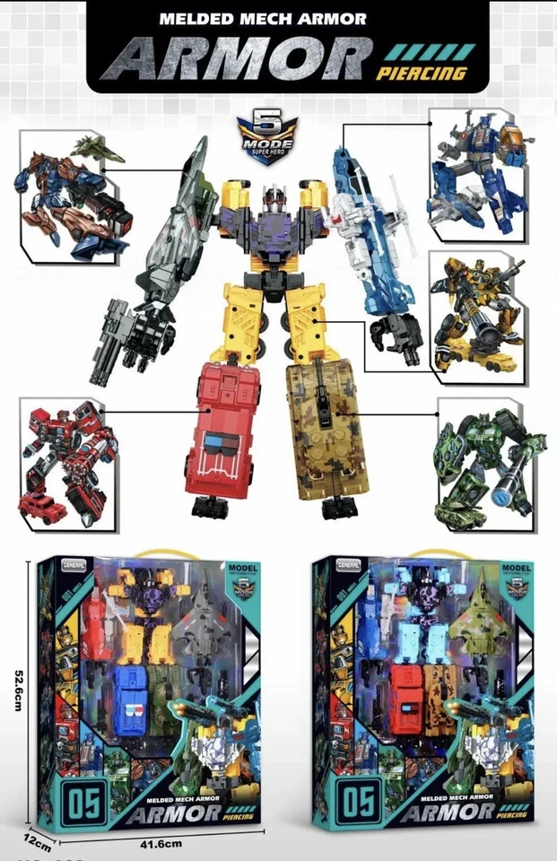 Armadura Mecánica Fusionada Deformación Variante Bruticus G2 Transformers Gran Tamaño KO Foto 3 de 4