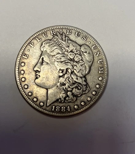 1884 Morgan Silver Dollar Brilliant Uncirculated Coin