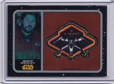 2016 Topps Chrome Star Wars: The Force Awakens Snap Wexley Patch 253/401 #P-25