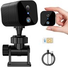 4G LTE Cellular Security Camera, Small 2K HD Wireless No WiFi Needed IR Night...
