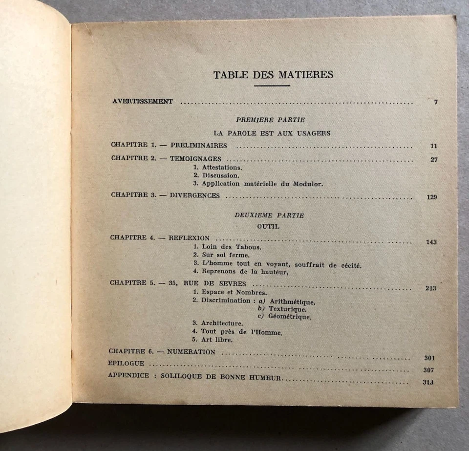 Le Corbusier — Modulor 2 — é.o. — Architecture d'aujourd'hui "Ascoral" — 1955. - Photo 3/4