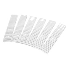 6Pcs Reusable Acrylic Dividers for Closet Transparent Shelf Organizer Strips