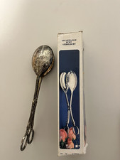 Salatzange versilbert (Silberauflage) mit Originalverpackung