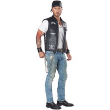 Bad A  Biker Vest Kit Adult Medium