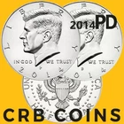 2014 P&D Kennedy Half Dollar 2 Coin Set - (BU) KM#A202b - HD14PD