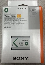 Genuine Sony NP-BX1 Rechargeable Lithium-Ion Battery Pack (3.6V, 1240mAh)