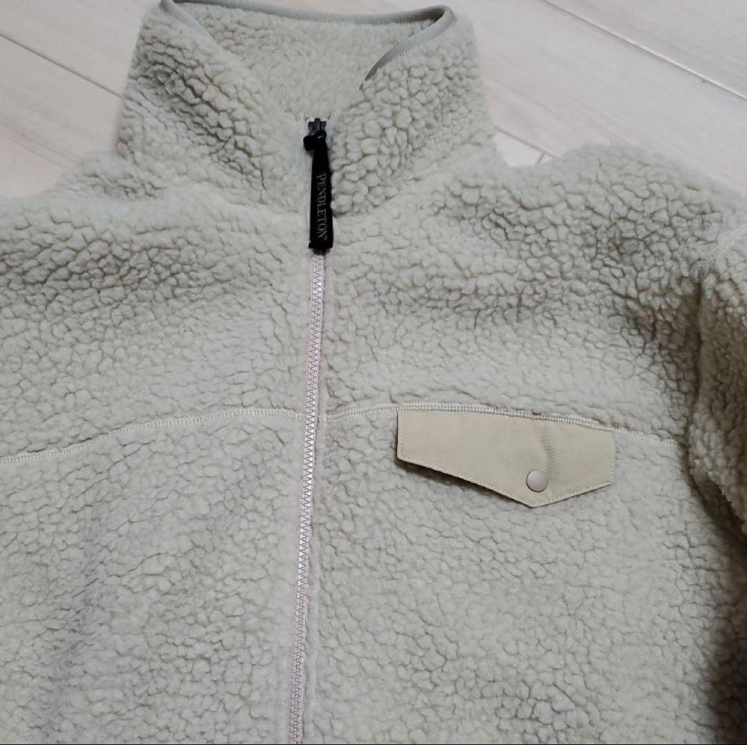 Pendleton x BAYSFLOW Native Pattern Wool Boa Blou… - image 2