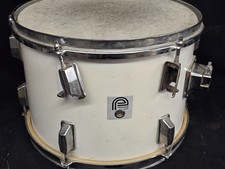 Percussion Plus 13" White Shell Rack Tom Drum / Project Instrument