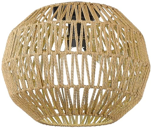 Golden Lighting Florence 14" Wide Woven Rope Modern Ceiling Light - Picture 6 of 6