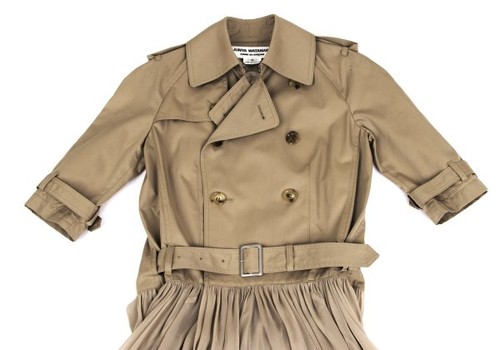 JUNYA WATANABE COMME des GARCONS Chiffon Switching Trench Coat Size XS(K-160346) - Picture 3 of 12