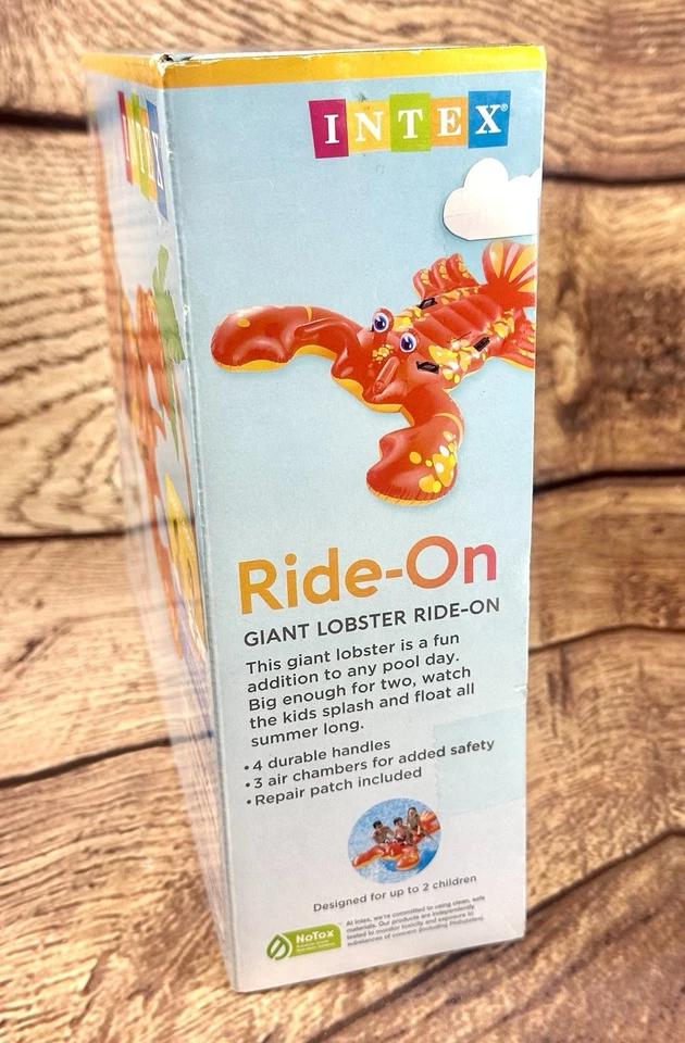 Intex Giant Lobster Inflatable Ride On Pool Toy Raft Float  84" x 54" ages 3+ - Image 3 of 4