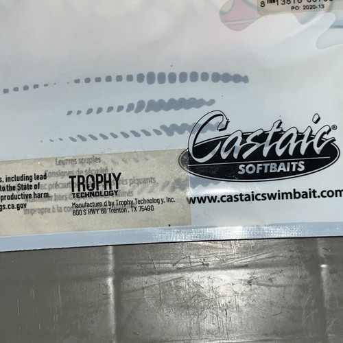 CASTAICO Cebo Suave Cola de Pala GUSANO FINURA 5" Largo 5ct NEGRO - AZUL Color - Imagen 10 de 11