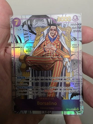 Borsalino Op16-073 MANGA PRE RELEASE One Piece Tcg ENGLISH alt