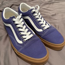 Size 10 Purple low top old skool vans