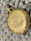antique pocket watch ELGIN 117  engraved hunter case c  1893  7 jewels  6s