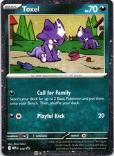 Pokemon TCG Toxel 078 MEP Black Star Promo Cosmos Holo Chaos Rising English NM