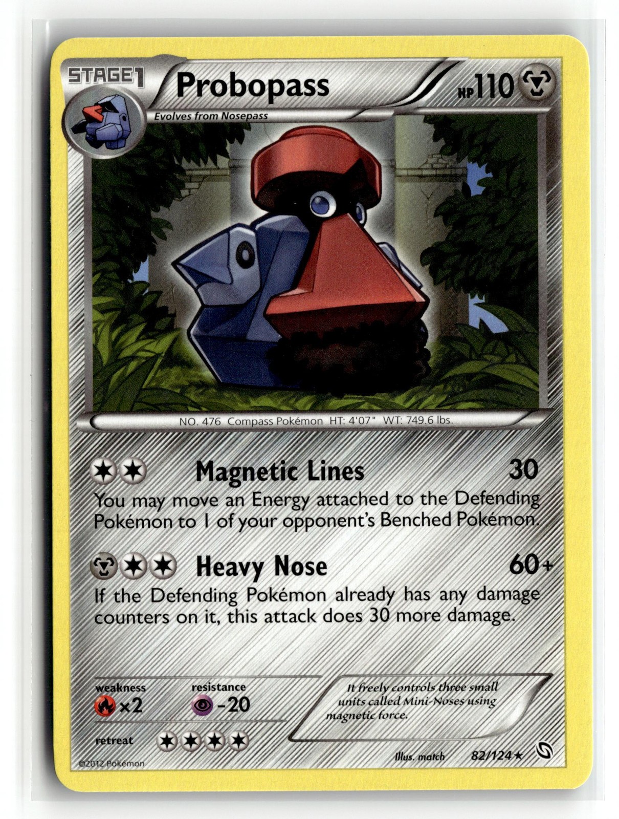 Pokemon: Dragons Exalted #82/124 Probopass-Regular Rare.VO5