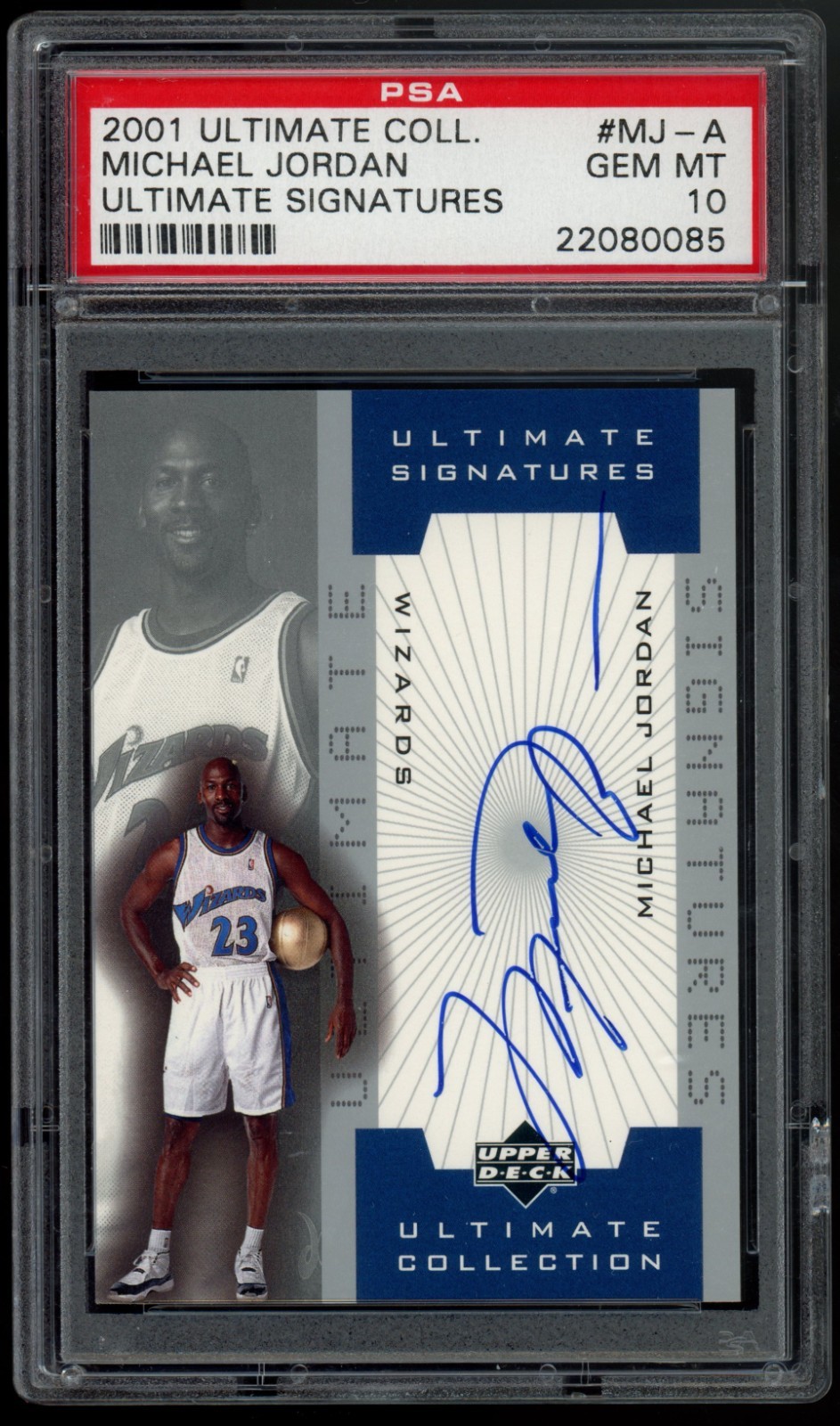 2001 Ultimate Collection Signatures Michael Jordan Autographed Signed AUTO #MJA PSA 10 