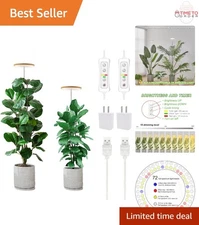 Plant Grow Light LED Full Spectrum Adjustable Timer Indoor Lawn Garden