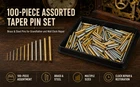 100pcs Assorted Sizes Taper Pins Brass Steel Grandfather Wall Clock