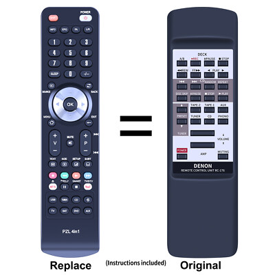 New RC-176 For Denon Replacement Remote Control RC176 PMA725R PMA925R