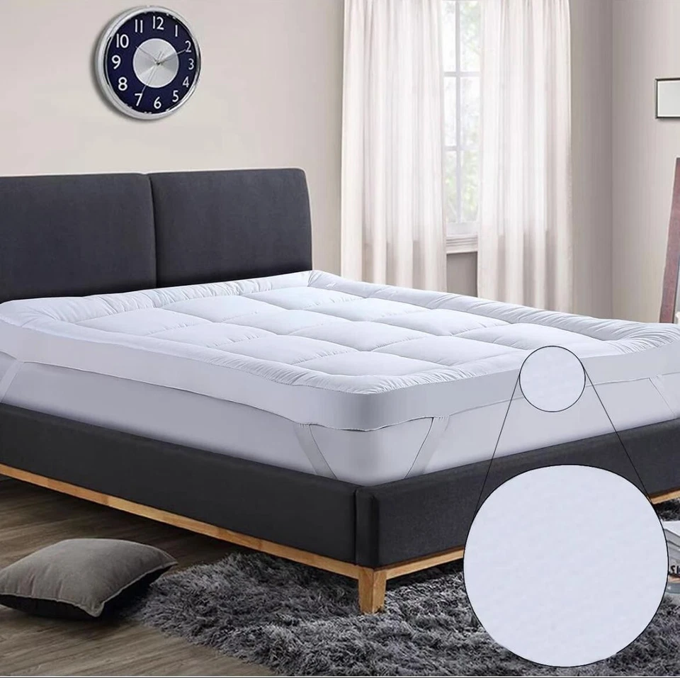 Hotel Quality Mattress Topper 5cm / 10cm (3.93 INCH) Extra Thick Deep Topper - Image 3 of 4