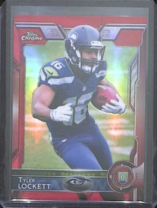 2015 Topps Chrome Rookie Red Refractor #178 Tyler Lockett No 14 of 25