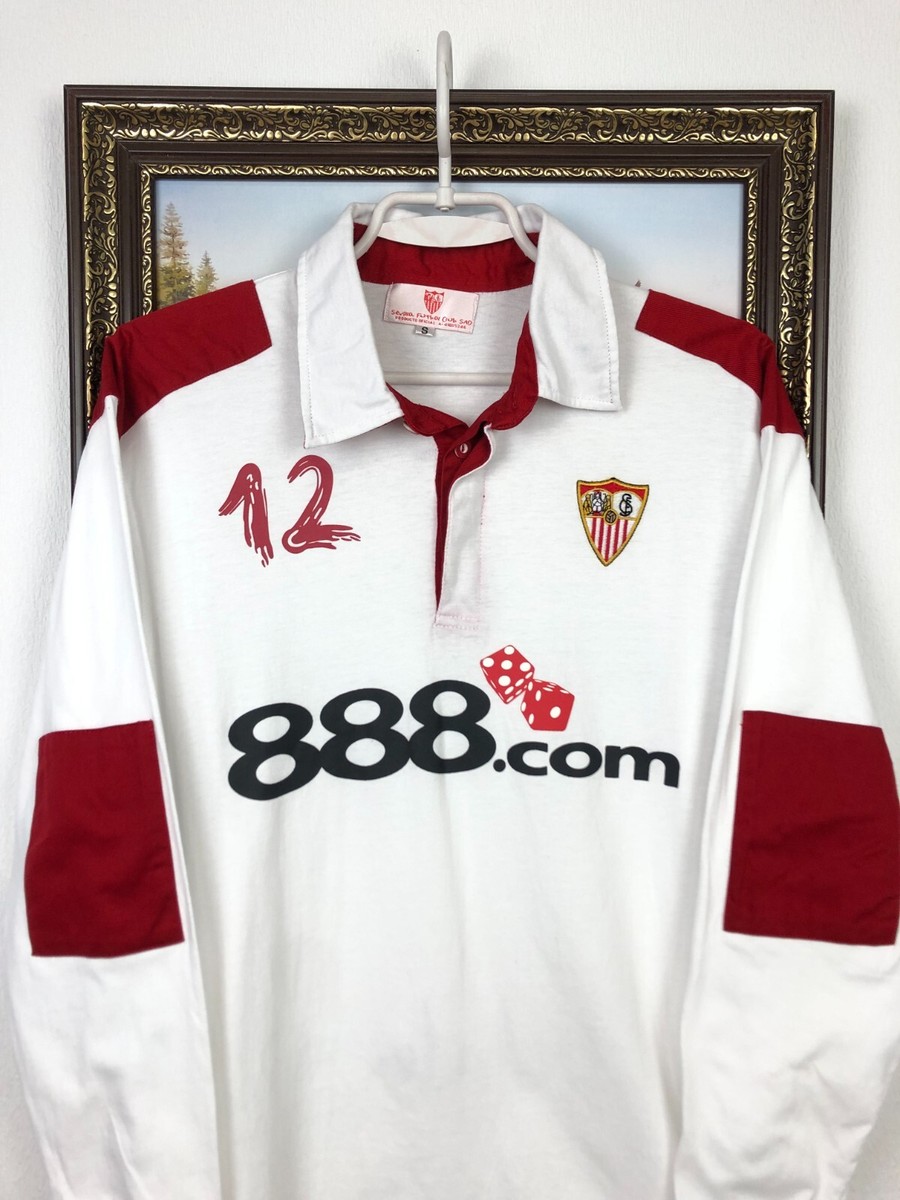 Maillot Officiel Vintage Sevilla FC Li-Ning - Taille XL, Signé (pochoir) Palop Et Navas