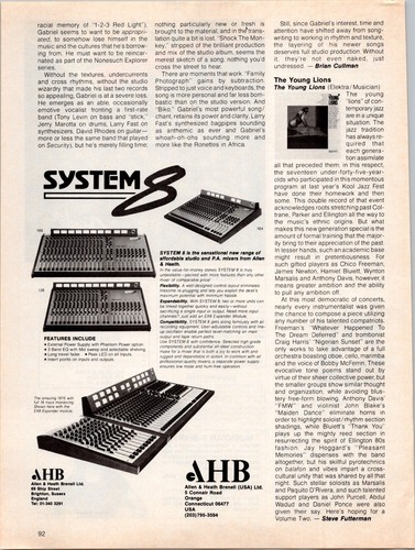 1983 • SYSTEM 8 AHB Mix Board Printanzeige • 1980er Allen Heath Bernell ADV-93