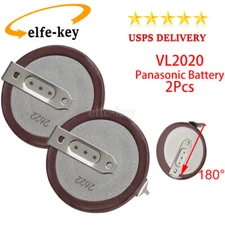 2 Remote Key Fob Panasonic VL2020 Battery for BMW 3 5 7 series Mini Cooper S R56