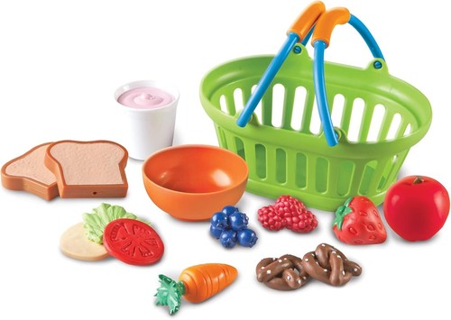 New Sprouts Healthy Foods Basket Bundle - 37-Piece Play Food Set for Toddlers - Picture 9 of 10