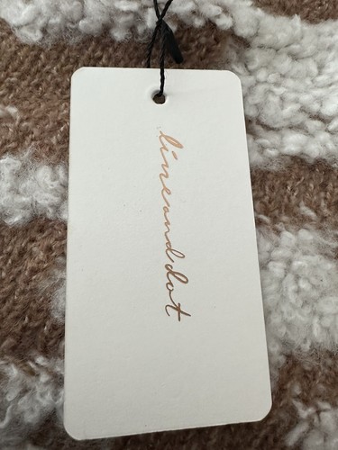 NWT REVOLVE LINE & DOT Sweater Women’s M Toffee/Ivory Oversized - Picture 4 of 8