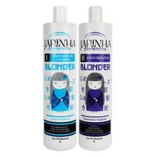 Blonder Organic Reducer Blond Hair Straightener Smoothing Kit 2x1L - Japinha