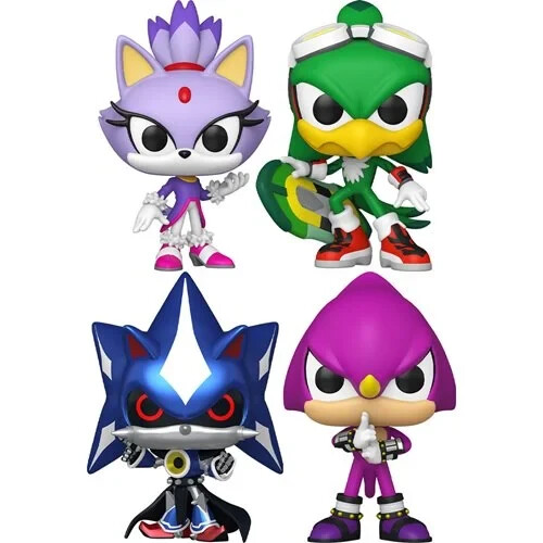 Funko POP! Sonic the Hedgehog Wave 8 Set of 4 Figures + Protectors