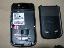 BlackBerry Tour 9630 PRD-21414-001 Black With Leather Sena Case NO BATTERY