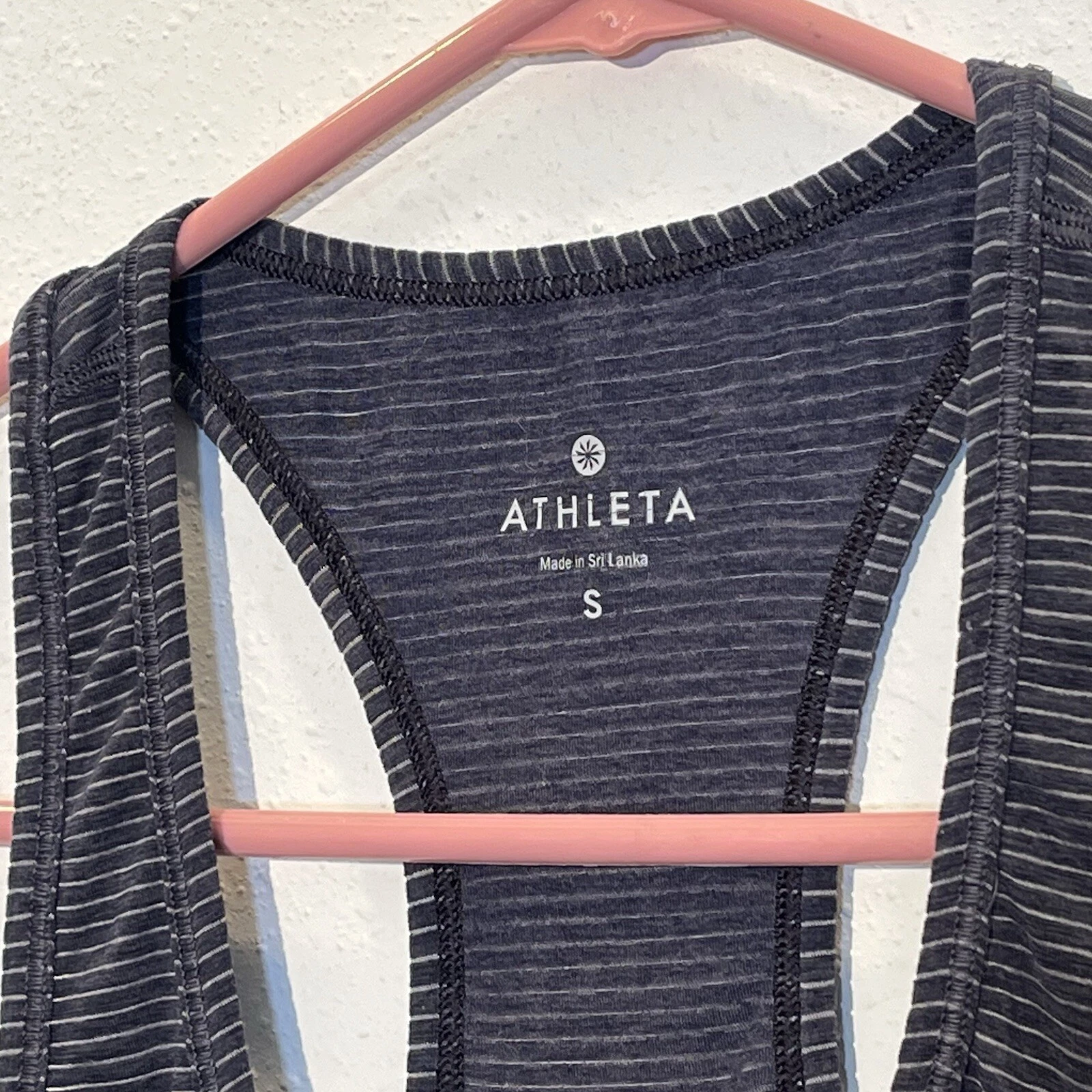 athleta chi flint striped racerback yoga athletic gym tank-top