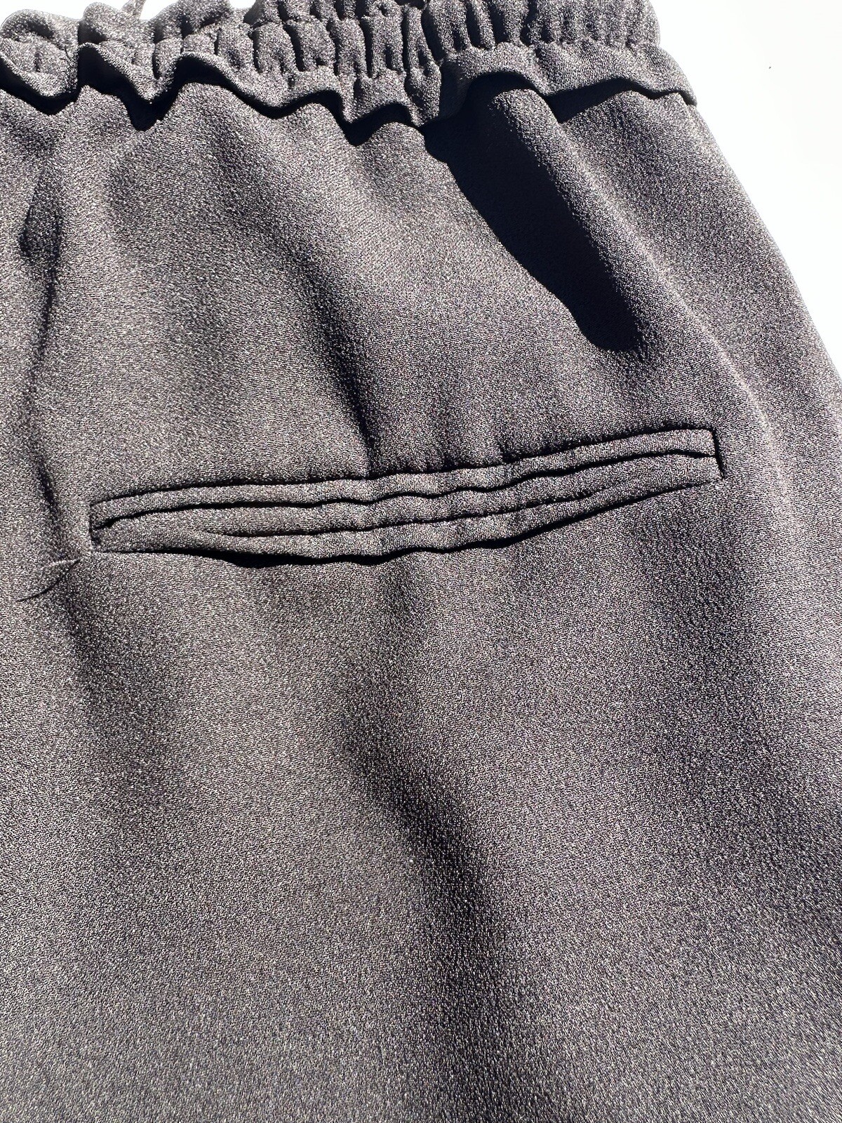 Zara Basic Pants Extra Small Black Straight Draws… - image 7