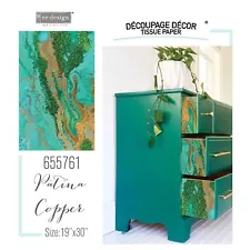 Patina Copper | Décor Decoupage Fiber | Redesign with Prima