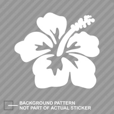 Hibiscus Flower Sticker Decal Vinyl hawaii hawaiian