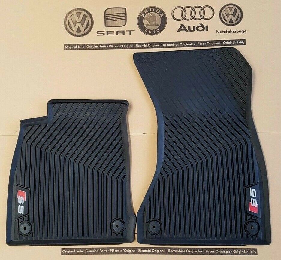 original Audi S5 Fußmatten A5 F5 Gummimatten vorne Gummifußmatten rubber mats eBay