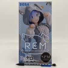 Re:Zero REM SPM Super Premium Figure Great Spirit Pack Hoodie Japan Anime SEGA
