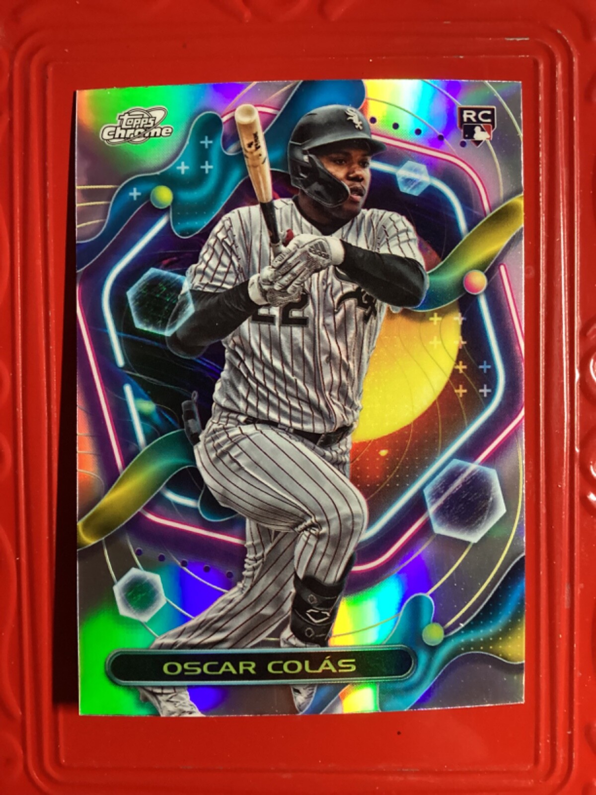 OSCAR COLAS  2023 Topps Chrome COSMIC NUCLEUS REFRACTOR Rookie RC #104