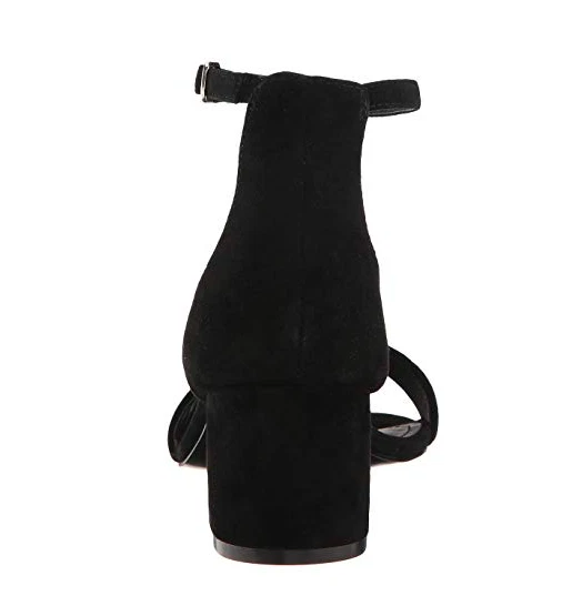 NEW Steve Madden IRENEE Black Nubuc crystal Block Heel Dress 11M - Image 2 of 4