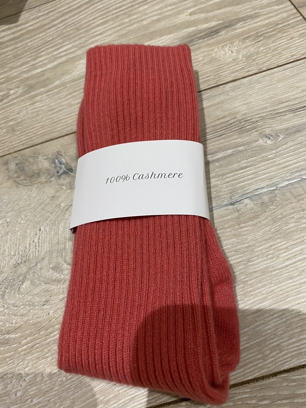 Luxurious 100% Inner Mongolian Cashmere Bed Socks Rose Pink M/L U.K. 6/8