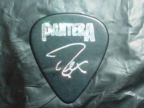 PanterA Logo & Signature Rex Brown Down 1996 Trendkill Concert Tour GUITAR PICK